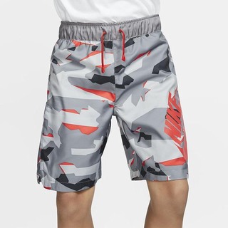 Pantaloni Scurti Nike Sportswear Woven Camo Baieti Rosii | CWKD-52680